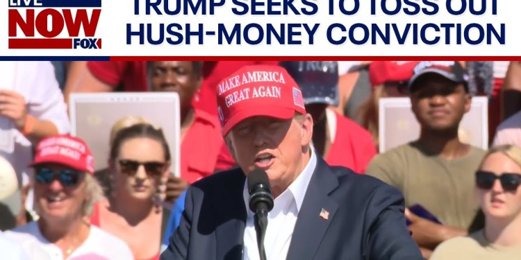 Trump pushes to toss hush-money conviction | LiveNOW from FOX Trump pushes to toss hush-money conviction | LiveNOW from FOX