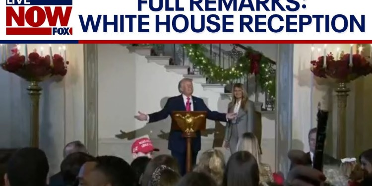 Full Remarks: White House Christmas reception Full Remarks: White House Christmas reception