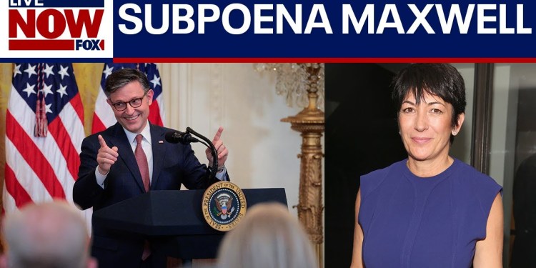 Speaker Johnson cancels House vote on Epstein files, Congress to subpoena Maxwell Speaker Johnson cancels House vote on Epstein files, Congress to subpoena Maxwell