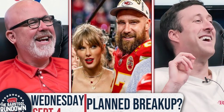 Is Taylor Swift & Travis Kelce’s Relationship Fake? – Barstool Rundown – September 4th, 2024 Is Taylor Swift & Travis Kelce’s Relationship Fake? – Barstool Rundown – September 4th, 2024
