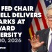 LIVE: Fed Chair Jerome Powell delivers remarks at Harvard University LIVE: Fed Chair Jerome Powell delivers remarks at Harvard University