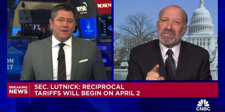 Commerce Secretary Howard Lutnick: Stock market is not a driving force for Trump’s tariff outcomes Commerce Secretary Howard Lutnick: Stock market is not a driving force for Trump’s tariff outcomes