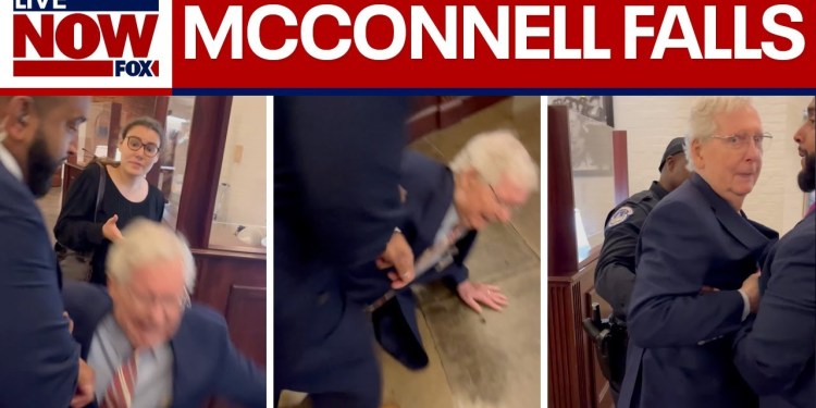 Sen. Mitch McConnell falls in Capitol hallway Sen. Mitch McConnell falls in Capitol hallway