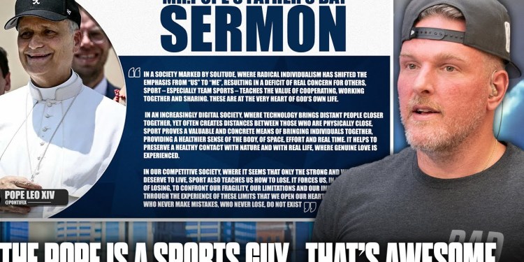 Pope Posts Incredible Message About Importance Of Team Sports?! | Pat McAfee Show Pope Posts Incredible Message About Importance Of Team Sports?! | Pat McAfee Show