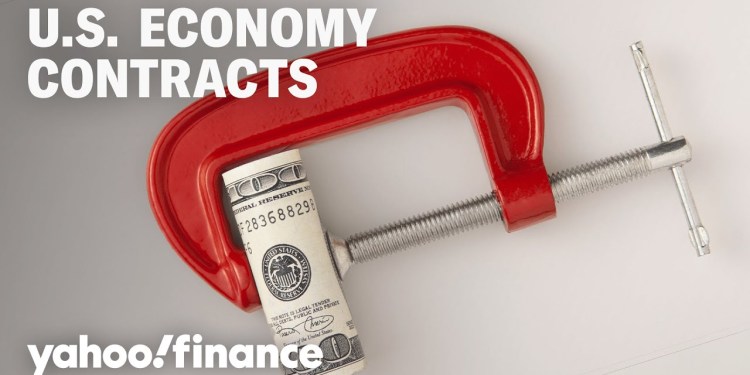 US economy contracts for the first time in three years US economy contracts for the first time in three years