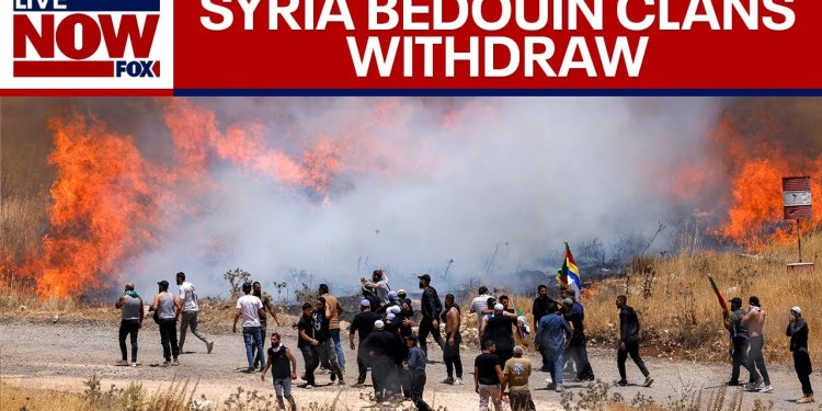 SYRIA: Syria Bedouin clans withdraw from the Druze-majority city SYRIA: Syria Bedouin clans withdraw from the Druze-majority city