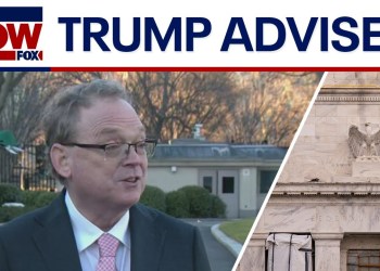 Trump’s potential Fed Chair pick, Kevin Hassett, speaks outside White House Trump’s potential Fed Chair pick, Kevin Hassett, speaks outside White House