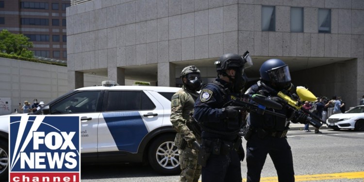 National Guard appears to arrest Los Angeles protester National Guard appears to arrest Los Angeles protester