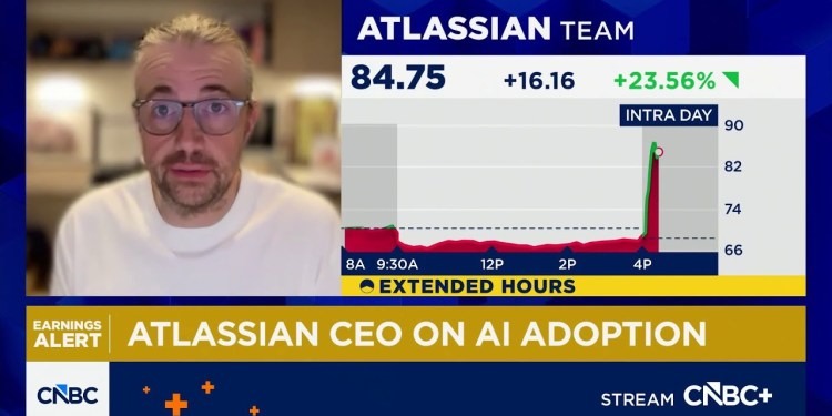 Watch CNBC’s full interview with Atlassian CEO on Q3 earnings ahead of investors call Watch CNBC’s full interview with Atlassian CEO on Q3 earnings ahead of investors call