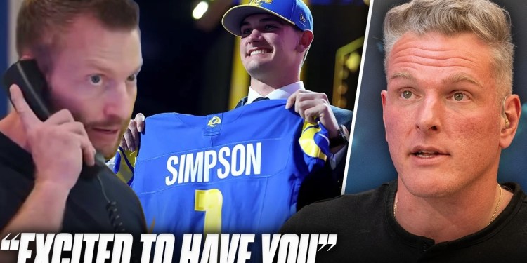 Contrary To Sean McVay’s Reaction, Rams Are “Very Happy To Get Ty Simpson” Contrary To Sean McVay’s Reaction, Rams Are “Very Happy To Get Ty Simpson”