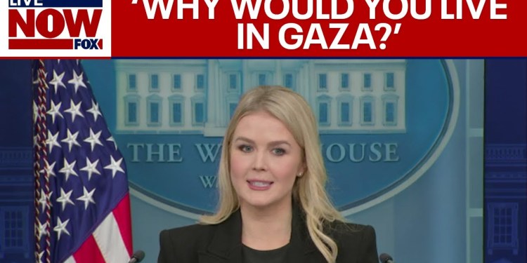 Karoline Leavitt backs ‘hell hole Gaza’ comments from President Trump Karoline Leavitt backs ‘hell hole Gaza’ comments from President Trump