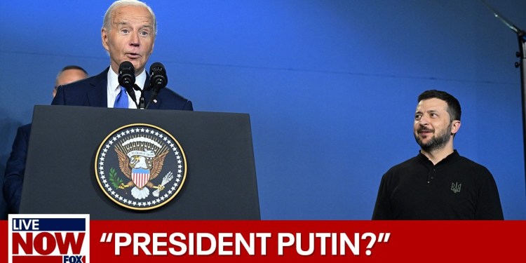 Biden calls Zelenskyy “Putin” at NATO press conference | LiveNOW from FOX Biden calls Zelenskyy “Putin” at NATO press conference | LiveNOW from FOX