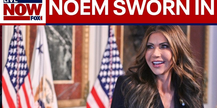 WATCH: Kristi Noem sworn in as DHS Secretary | LiveNOW from FOX WATCH: Kristi Noem sworn in as DHS Secretary | LiveNOW from FOX