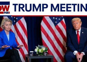 Trump meets with European Commission President Ursula von der Leyen Trump meets with European Commission President Ursula von der Leyen