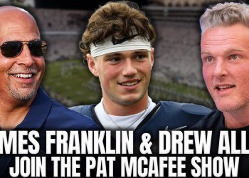 Penn State’s James Franklin & Drew Allar Join Pat McAfe Ahead Of White Out Game vs Oregon Penn State’s James Franklin & Drew Allar Join Pat McAfe Ahead Of White Out Game vs Oregon