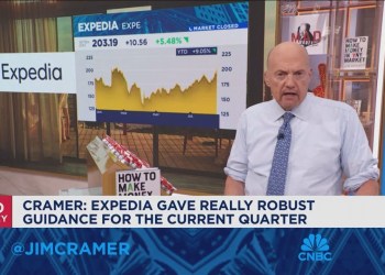 Expedia gave really robust guidance for the current quarter, says Jim Cramer Expedia gave really robust guidance for the current quarter, says Jim Cramer