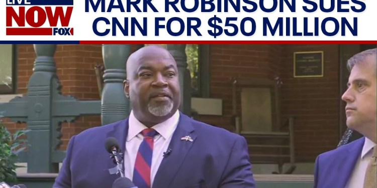 North Carolina governor candidate Mark Robinson sues CNN for million | LiveNOW from FOX North Carolina governor candidate Mark Robinson sues CNN for million | LiveNOW from FOX