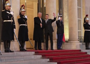 Trump Arrives at Elysée Palace for Meeting With Macron Trump Arrives at Elysée Palace for Meeting With Macron