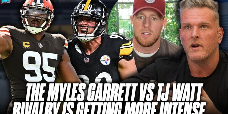 The Myles Garrett vs TJ Watt Rivalry Is Still Picking Up Intensity | Pat McAfee Show The Myles Garrett vs TJ Watt Rivalry Is Still Picking Up Intensity | Pat McAfee Show