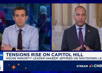Watch CNBC’s full interview with House Minority Leader Rep. Hakeem Jeffries Watch CNBC’s full interview with House Minority Leader Rep. Hakeem Jeffries