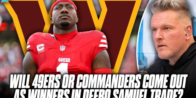 Commanders Trade 5th Round Pick For Deebo Samuel: Who Is The Trade Winner? | Pat McAfee Show Commanders Trade 5th Round Pick For Deebo Samuel: Who Is The Trade Winner? | Pat McAfee Show