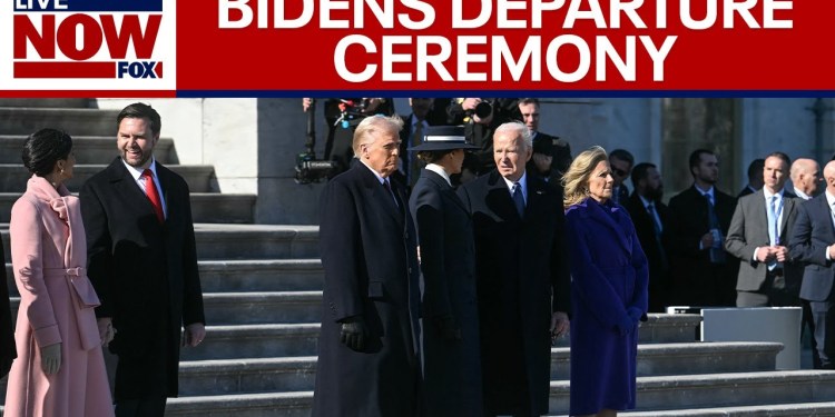 WATCH: Trump watches Bidens depart Capitol after inauguration WATCH: Trump watches Bidens depart Capitol after inauguration