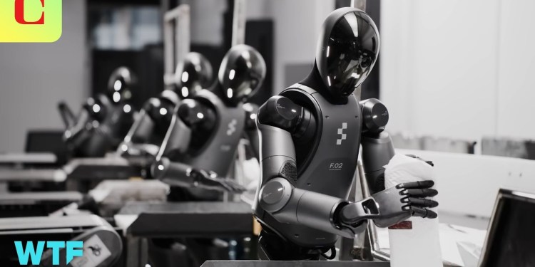 Humanoid Robots Working Together Running the Same AI Humanoid Robots Working Together Running the Same AI