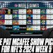 The Pat McAfee Show Picks & Predicts Every Game For NFL’s 2024 Week 5 The Pat McAfee Show Picks & Predicts Every Game For NFL’s 2024 Week 5