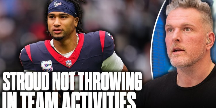 CJ Stroud Not Throwing At Camp With “Shoulder Soreness”… Should We Be Concerned? | Pat McAfee Show CJ Stroud Not Throwing At Camp With “Shoulder Soreness”… Should We Be Concerned? | Pat McAfee Show