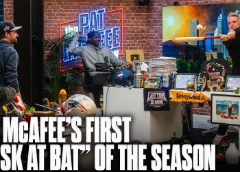 Pat McAfee Takes A Swing, Nearly Wrecks Studio For MLB Opening Night?! Pat McAfee Takes A Swing, Nearly Wrecks Studio For MLB Opening Night?!