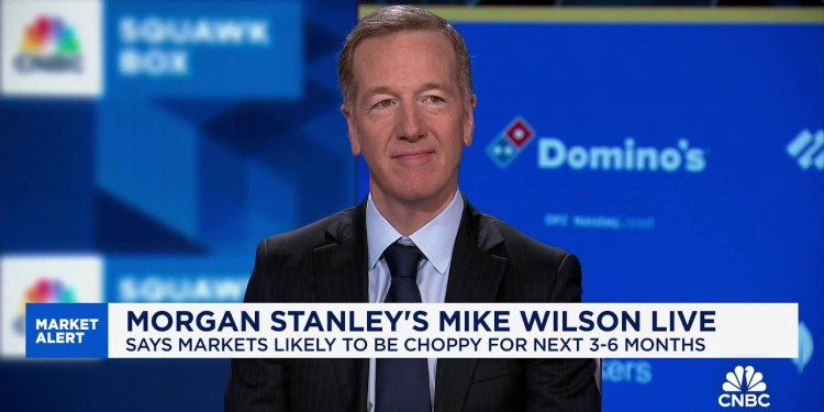 Morgan Stanley’s Mike Wilson: Markets are likely to be choppy for the next 3-6 months Morgan Stanley’s Mike Wilson: Markets are likely to be choppy for the next 3-6 months