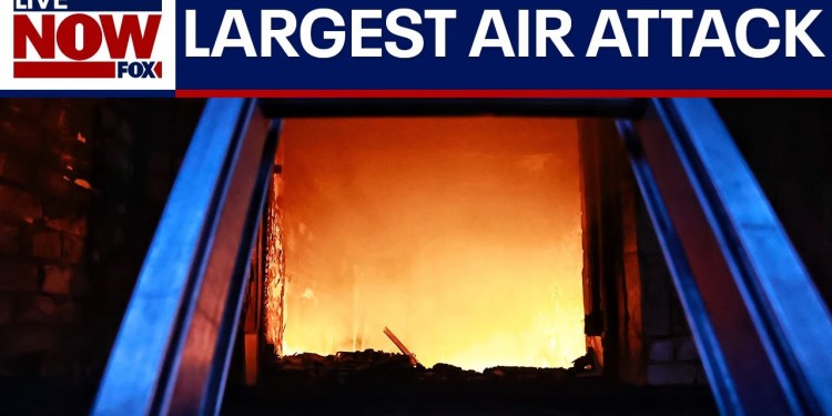 Russia launches massive air attack on Ukraine after phone call with Pres. Trump Russia launches massive air attack on Ukraine after phone call with Pres. Trump