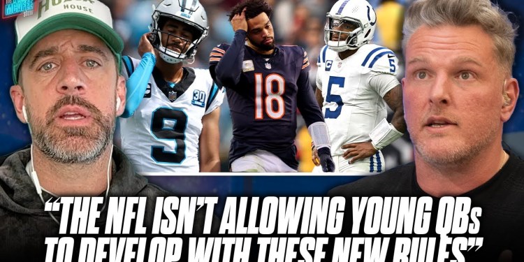 Aaron Rodgers Says Modern NFL Doesn’t Allow Young QBs To Develop Due To New Rules | Pat McAfee Show Aaron Rodgers Says Modern NFL Doesn’t Allow Young QBs To Develop Due To New Rules | Pat McAfee Show