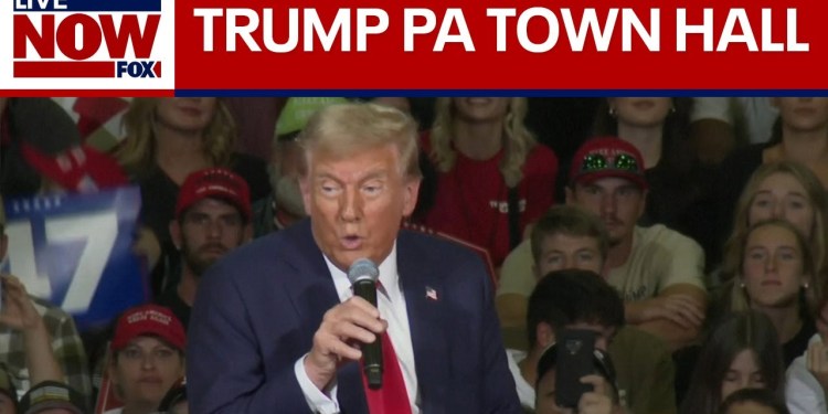 FULL EVENT: Trump holds town hall in Pennsylvania | LiveNOW from FOX FULL EVENT: Trump holds town hall in Pennsylvania | LiveNOW from FOX