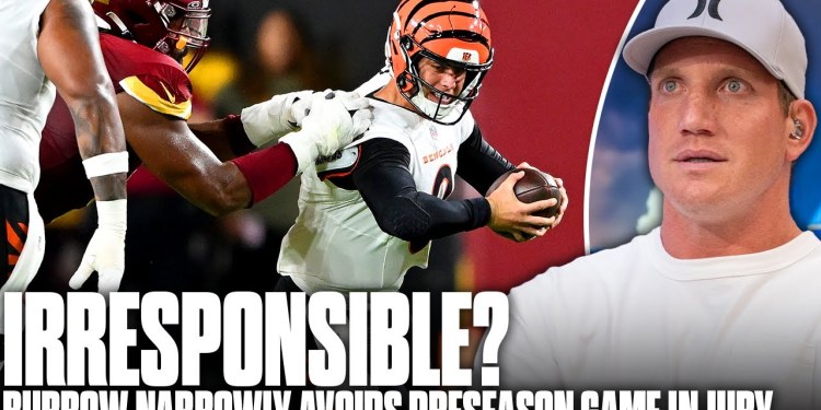 Joe Burrow Narrowly Escapes Injury In Preseason Game… | Pat McAfee Show Joe Burrow Narrowly Escapes Injury In Preseason Game… | Pat McAfee Show