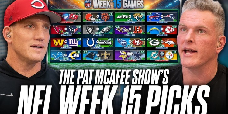 The Pat McAfee Show Picks & Predicts Every Game For NFL’s Week 15 Weekend The Pat McAfee Show Picks & Predicts Every Game For NFL’s Week 15 Weekend