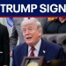 Trump signs executive order from White House Trump signs executive order from White House