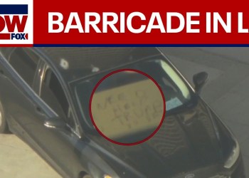 WATCH: Man barricaded on steps of LA City Hall WATCH: Man barricaded on steps of LA City Hall