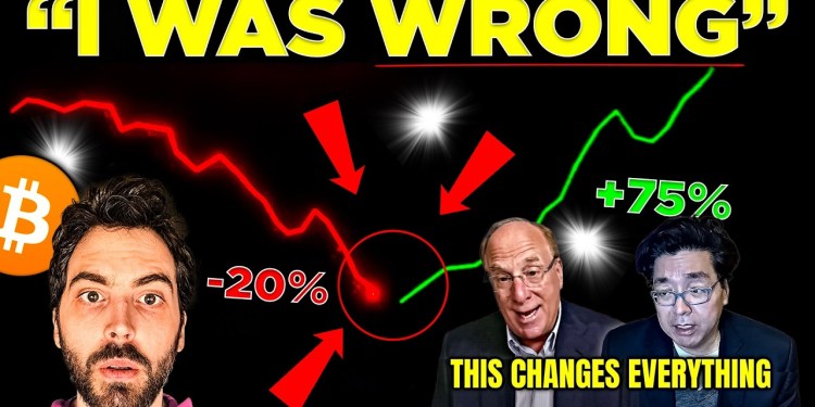 WOW: BlackRock CEO Larry Fink Pounds Trump Over New Recession (“Buy Bitcoin Now”) WOW: BlackRock CEO Larry Fink Pounds Trump Over New Recession (“Buy Bitcoin Now”)