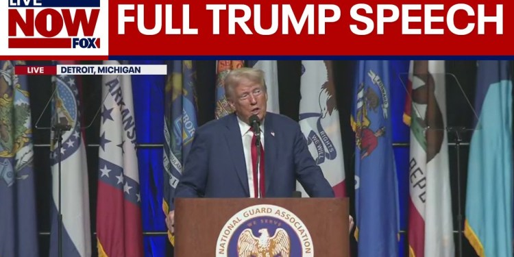 FULL SPEECH: Donald Trump addresses National Guard in Detroit | LiveNOW from FOX FULL SPEECH: Donald Trump addresses National Guard in Detroit | LiveNOW from FOX