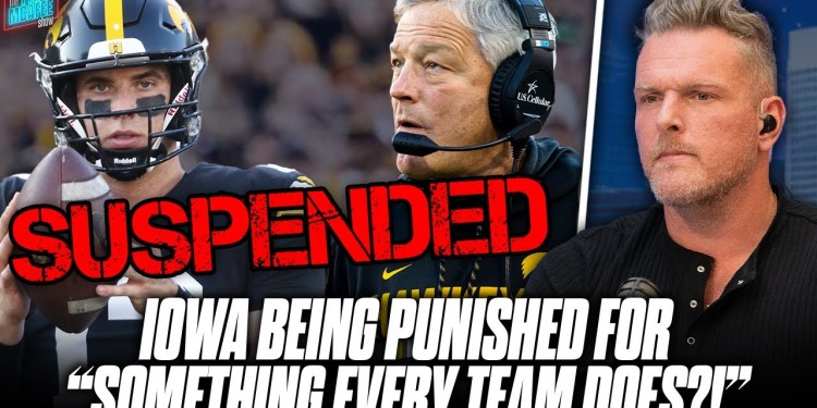 Iowa Football Caught Cheating, Head Coach Suspended For QB Recruiting Violation | Pat McAfee Reacts Iowa Football Caught Cheating, Head Coach Suspended For QB Recruiting Violation | Pat McAfee Reacts