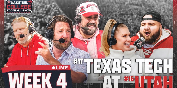 LIVE FROM SALT LAKE CITY FOR TEXAS TECH VS. UTAH | Barstool College Football Show Week 4 LIVE FROM SALT LAKE CITY FOR TEXAS TECH VS. UTAH | Barstool College Football Show Week 4