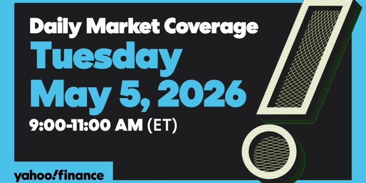 Yahoo Finance Live: Stocks edge higher with US-Iran truce, earnings in focus | May 5, 2026 Yahoo Finance Live: Stocks edge higher with US-Iran truce, earnings in focus | May 5, 2026