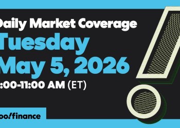 Yahoo Finance Live: Stocks edge higher with US-Iran truce, earnings in focus | May 5, 2026 Yahoo Finance Live: Stocks edge higher with US-Iran truce, earnings in focus | May 5, 2026