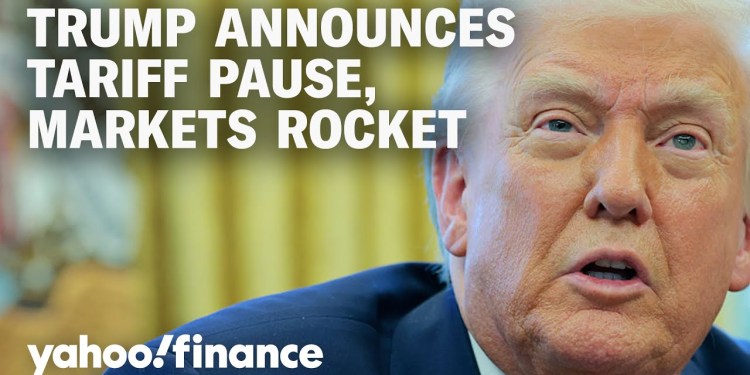 Markets soar as President Trump announces 90-day tariff pause Markets soar as President Trump announces 90-day tariff pause