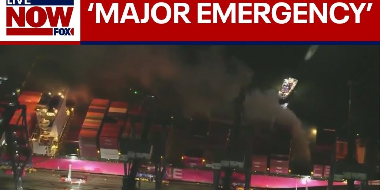 Port of LA cargo ship fire: Crew evacuated after explosion Port of LA cargo ship fire: Crew evacuated after explosion