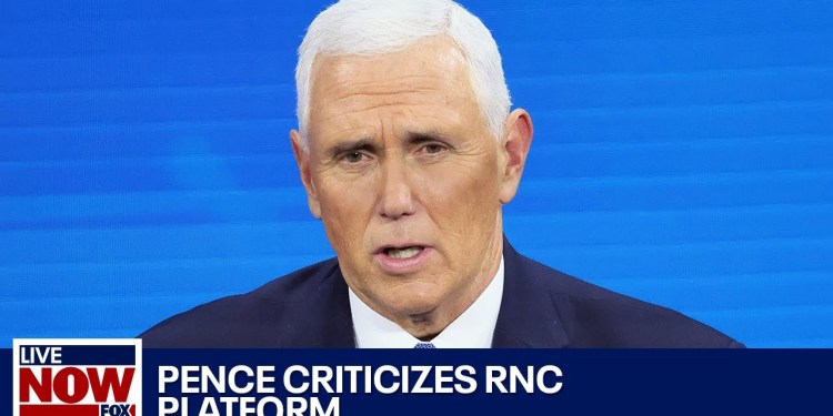 BREAKING: Pence denounces RNC platform changes | LiveNOW from FOX BREAKING: Pence denounces RNC platform changes | LiveNOW from FOX