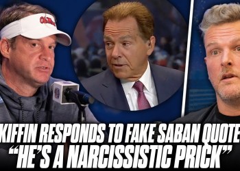 Lane Kiffin Responds To Fake Saban “Narcissistic Prick” Quote That Took Over The Internet Lane Kiffin Responds To Fake Saban “Narcissistic Prick” Quote That Took Over The Internet