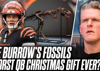 Joe Burrow Gifts Dinosaur Bones To Teammates For Christmas Presents | Pat McAfee Show Joe Burrow Gifts Dinosaur Bones To Teammates For Christmas Presents | Pat McAfee Show