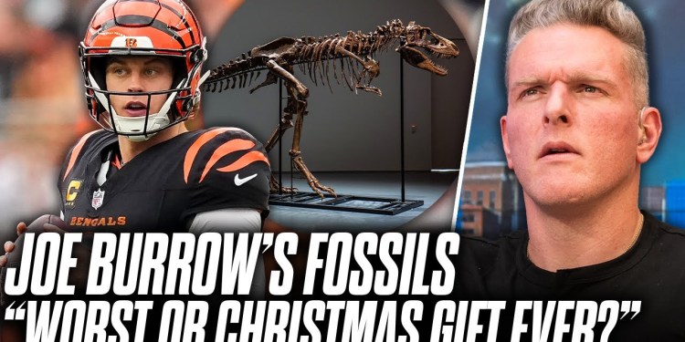 Joe Burrow Gifts Dinosaur Bones To Teammates For Christmas Presents | Pat McAfee Show Joe Burrow Gifts Dinosaur Bones To Teammates For Christmas Presents | Pat McAfee Show